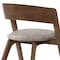Armen Living Jackie Mid-Century Upholstered Dining Chairs in Walnut finish, PK2 LCJASIBRWA - alternate 2